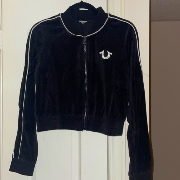 RARE WOMENS TRUE RELIGION CREW ZIP-UP - Picture 3 of 5